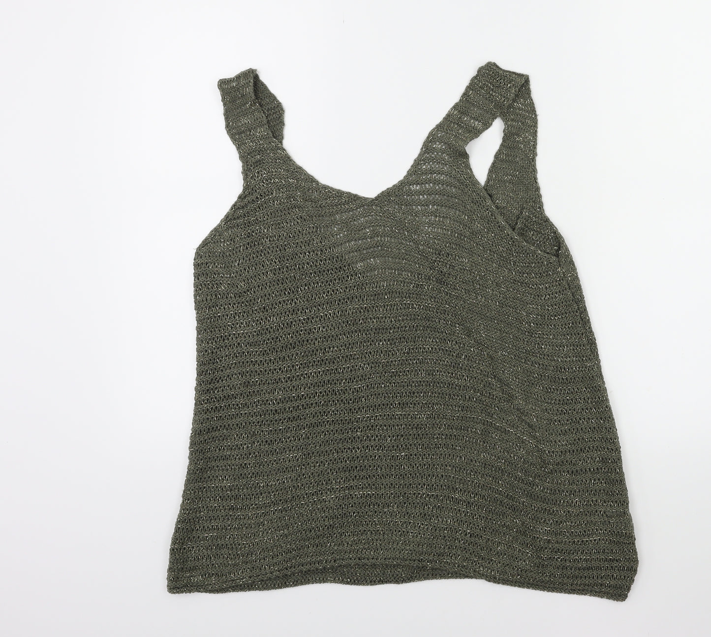 River Island Womens Green  Knit Pullover Jumper Size 8