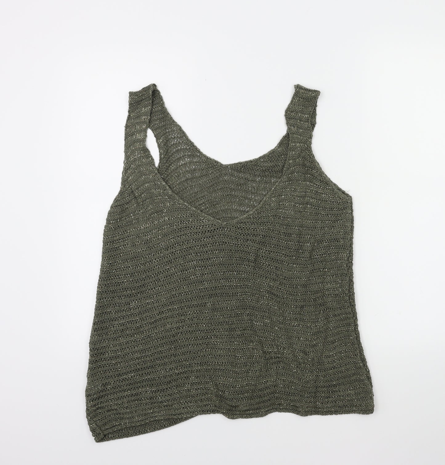 River Island Womens Green  Knit Pullover Jumper Size 8