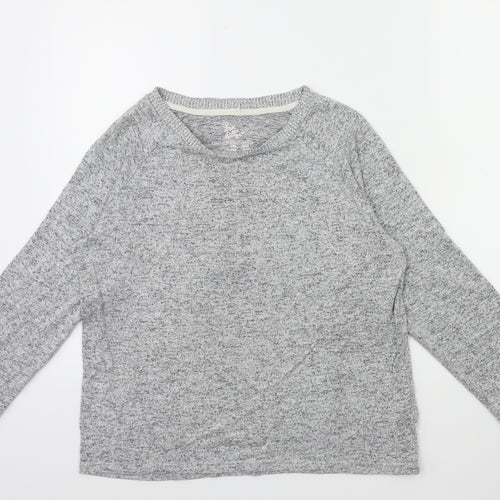 Love To Lounge Womens Grey   Pullover Sweatshirt Size 12