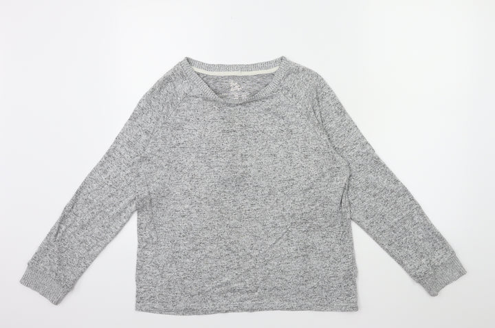 Love To Lounge Womens Grey Pullover Sweatshirt Size 12