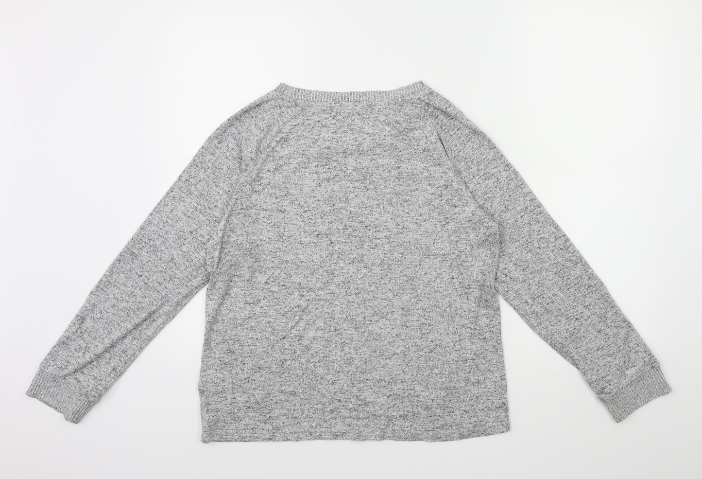 Love To Lounge Womens Grey   Pullover Sweatshirt Size 12