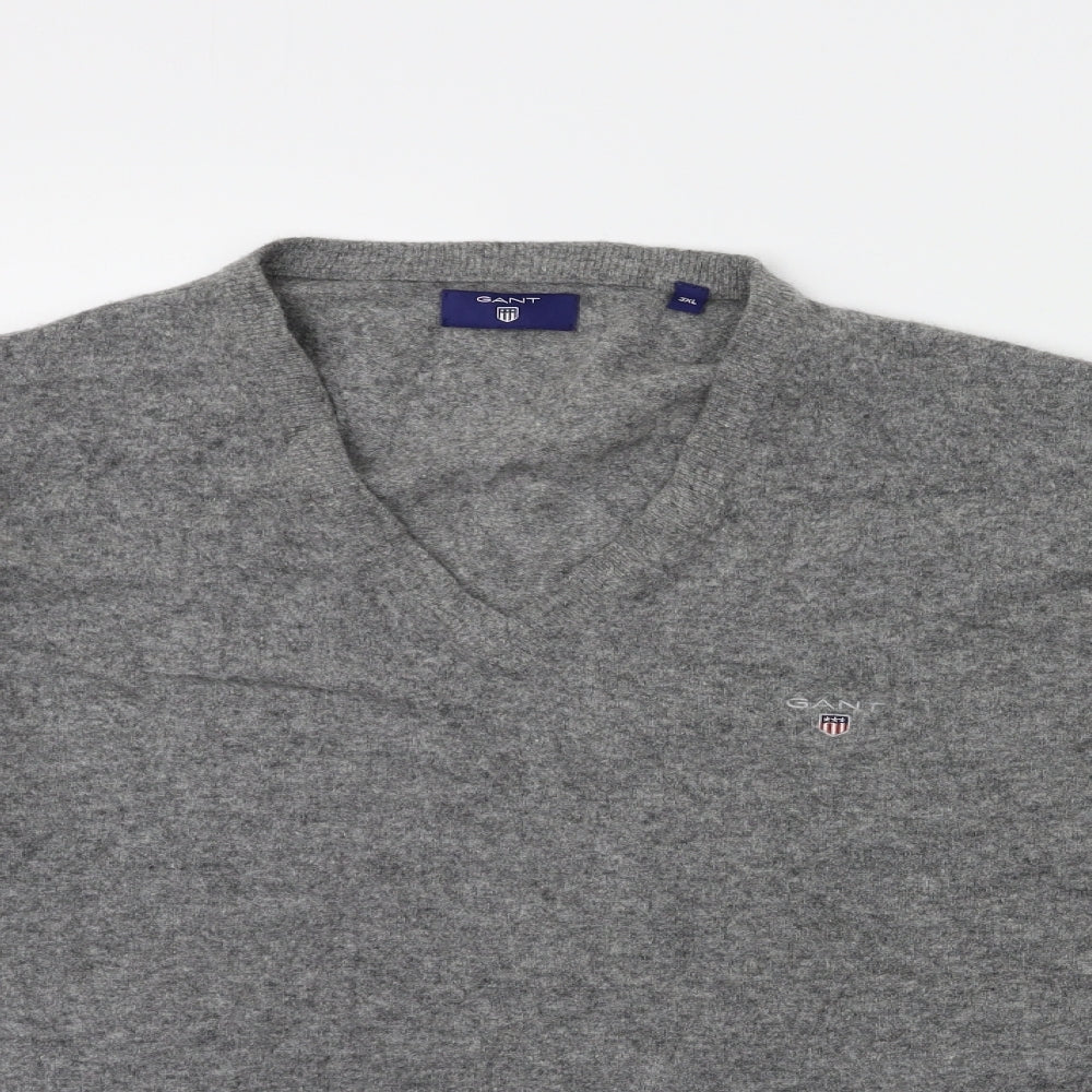 GANT Mens Grey  Knit Pullover Jumper Size 3XL