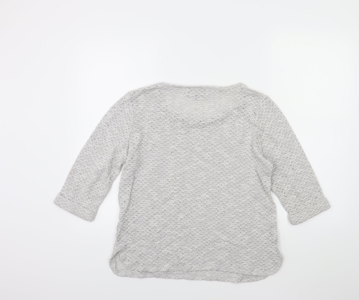 New Look Womens Grey  Knit Pullover Jumper Size 16