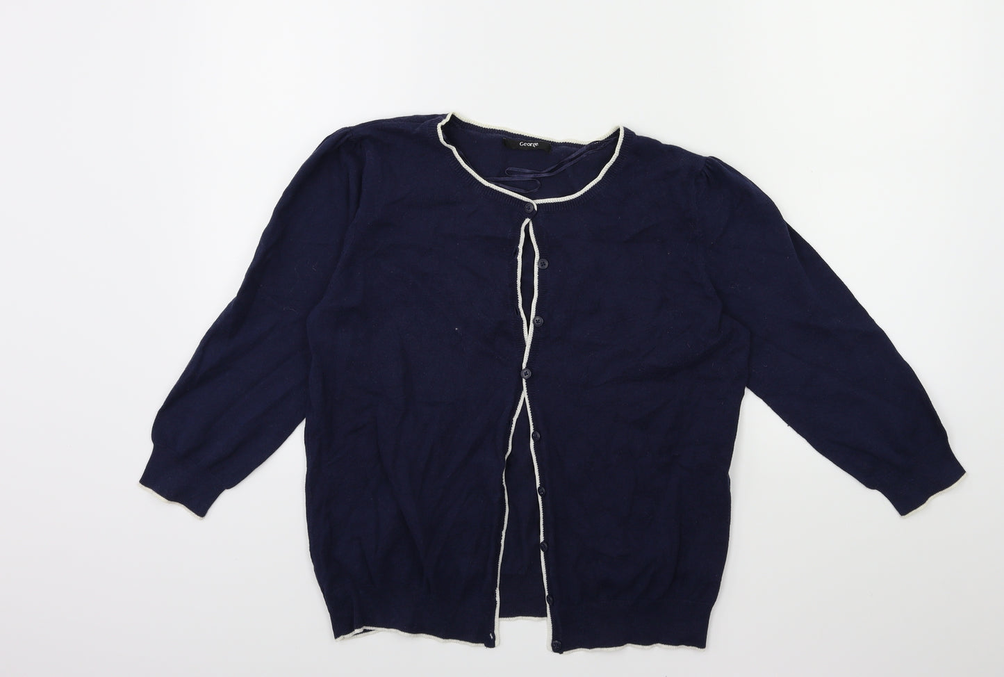 George Womens Blue   Cardigan Jumper Size 14