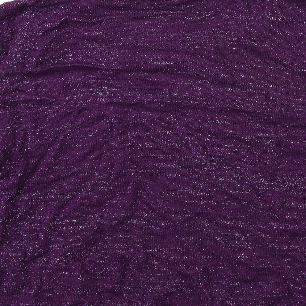 ISLE Womens Purple  Knit Pullover Jumper Size 10