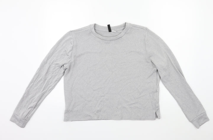 H&M Womens Green  Knit Pullover Jumper Size M