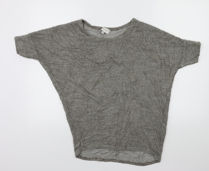 Apricot Womens Grey Knit Pullover Jumper Size S