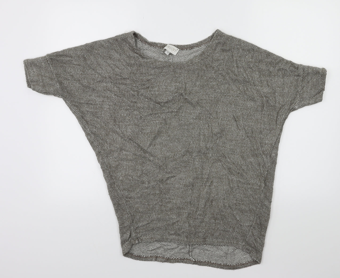 Apricot Womens Grey  Knit Pullover Jumper Size S