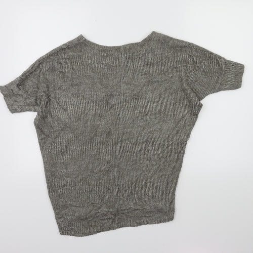 Apricot Womens Grey  Knit Pullover Jumper Size S
