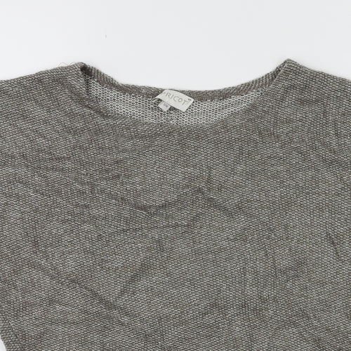 Apricot Womens Grey  Knit Pullover Jumper Size S