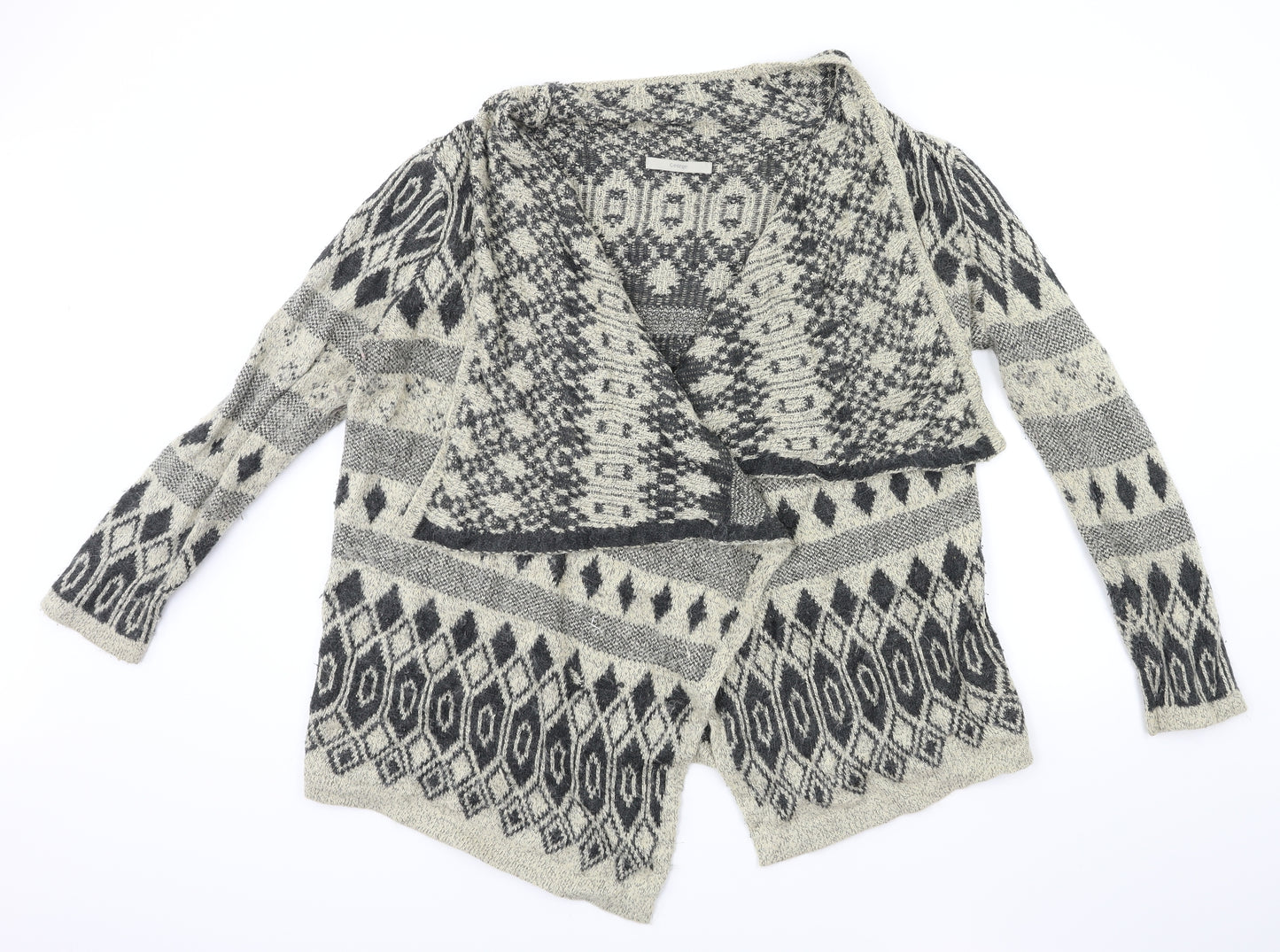 George Womens Beige Striped  Cardigan Jumper Size 18