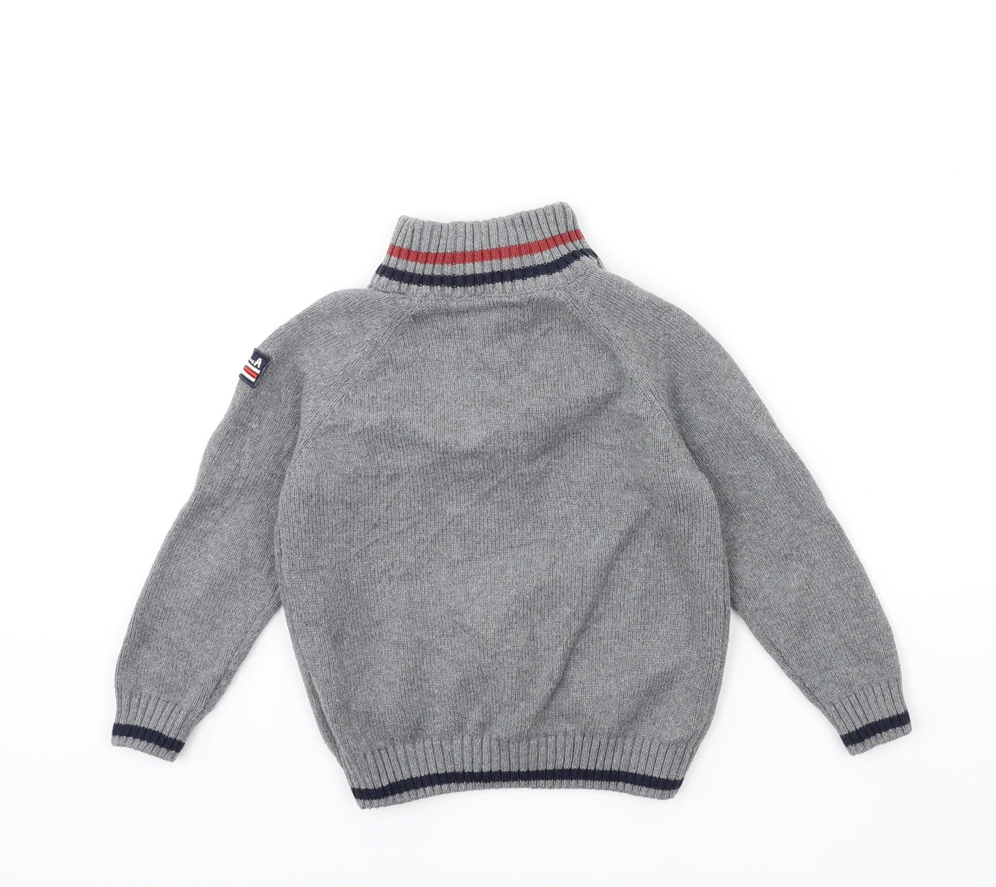 Preworn Boys Grey   Pullover Jumper Size 5 Years