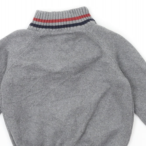Preworn Boys Grey   Pullover Jumper Size 5 Years