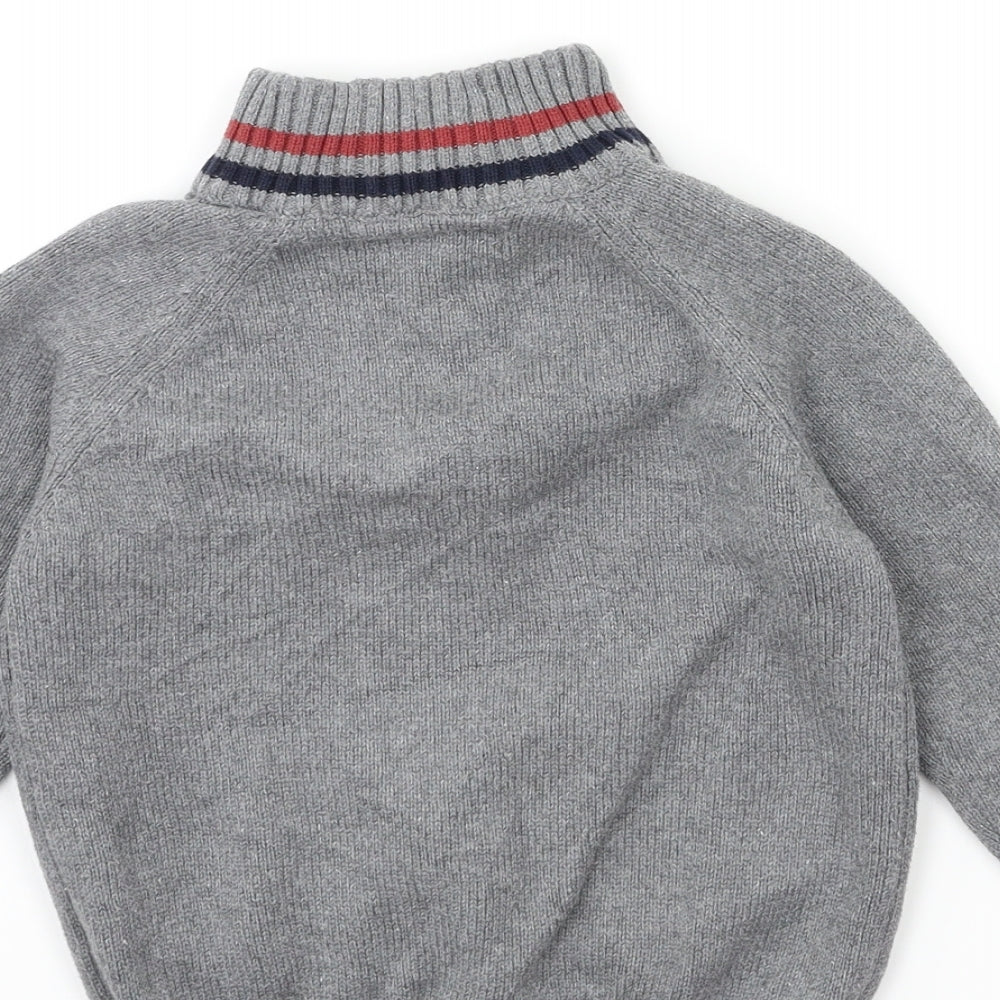 Preworn Boys Grey   Pullover Jumper Size 5 Years