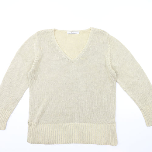 Element Womens Gold  Knit Pullover Jumper Size 16