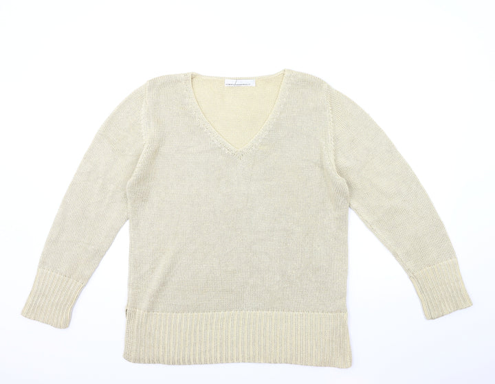 Element Womens Gold  Knit Pullover Jumper Size 16