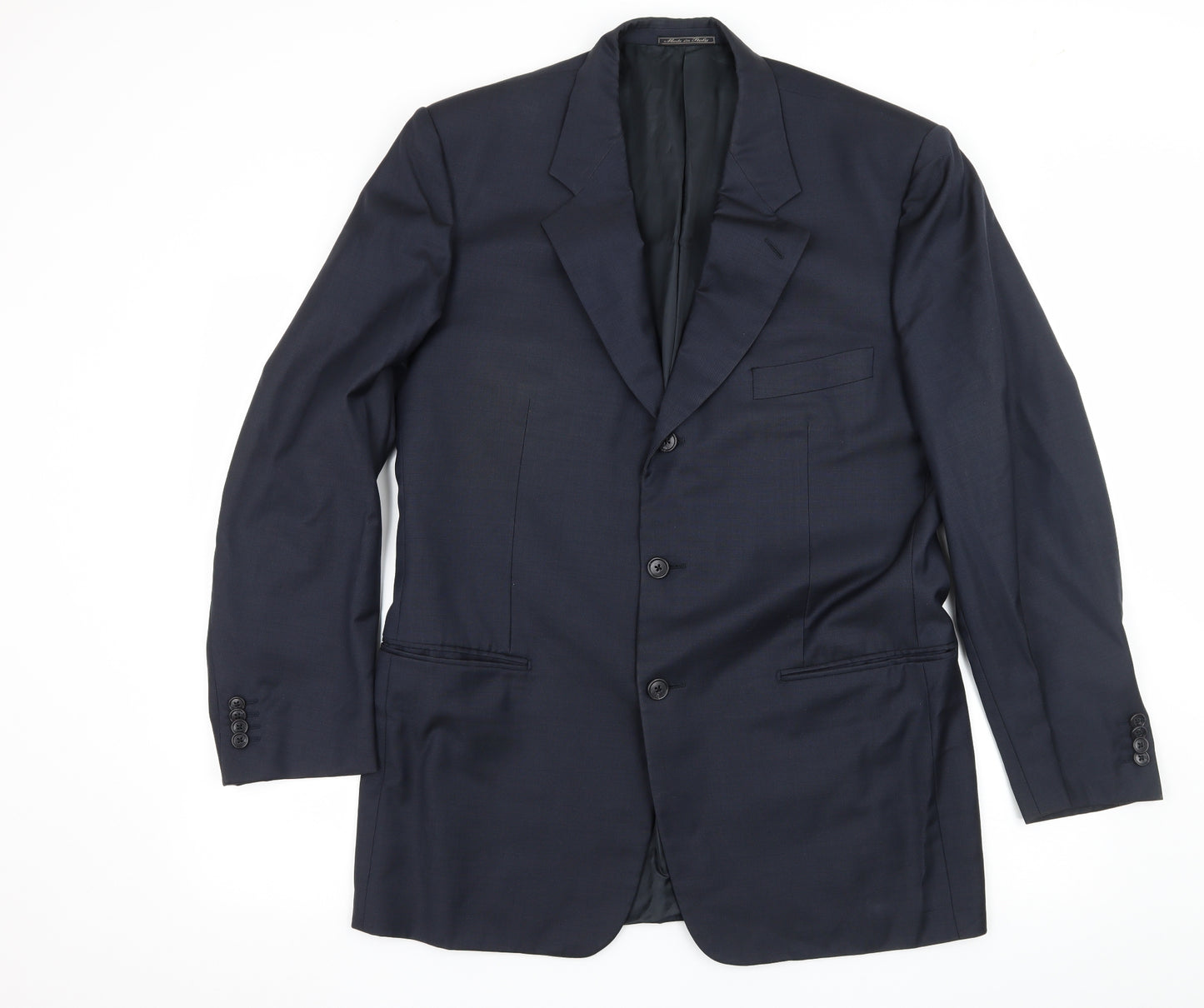 Corneliani Mens Blue Striped  Jacket Suit Jacket Size L