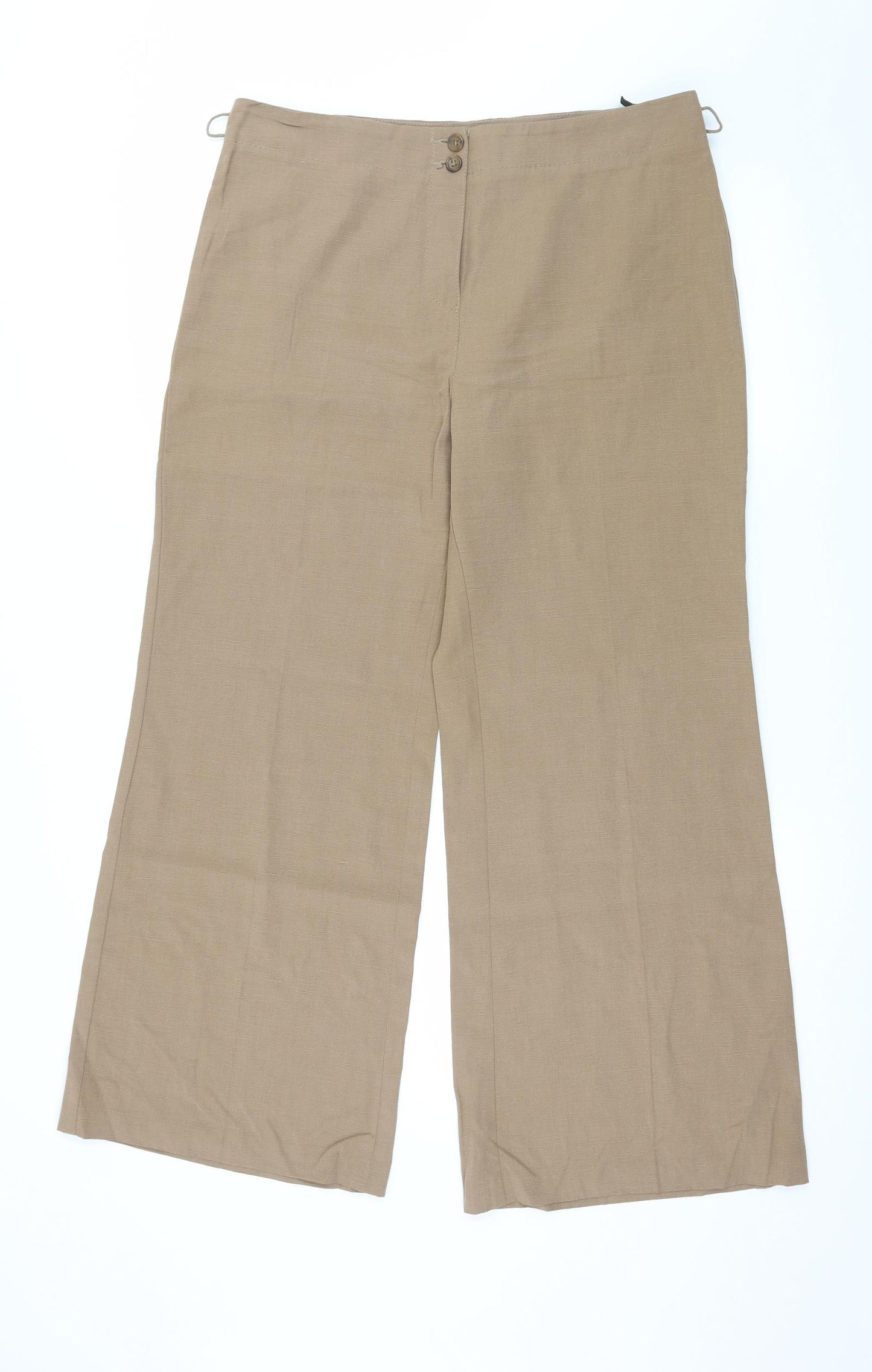 Marks and Spencer Womens Brown   Trousers  Size 14 L28 in