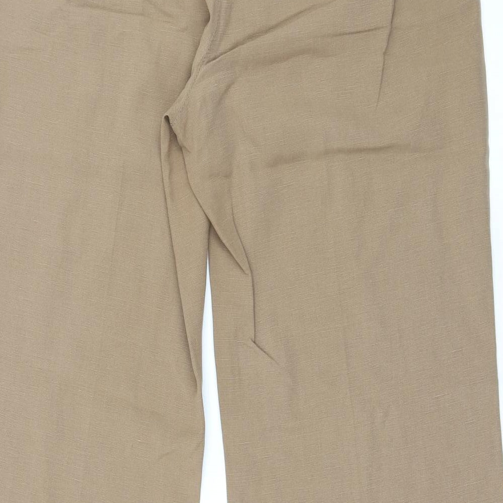Marks and Spencer Womens Brown   Trousers  Size 14 L28 in