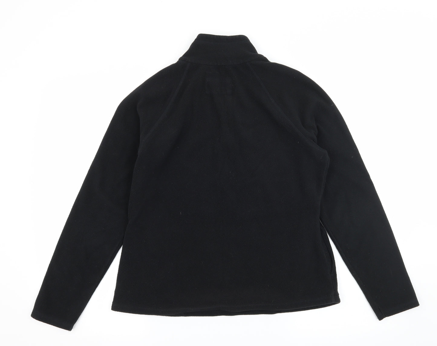 Marks and Spencer Womens Black  Fleece Pullover Sweatshirt Size 12