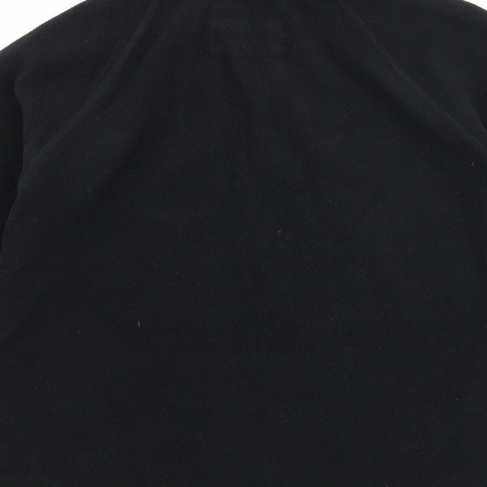 Marks and Spencer Womens Black  Fleece Pullover Sweatshirt Size 12
