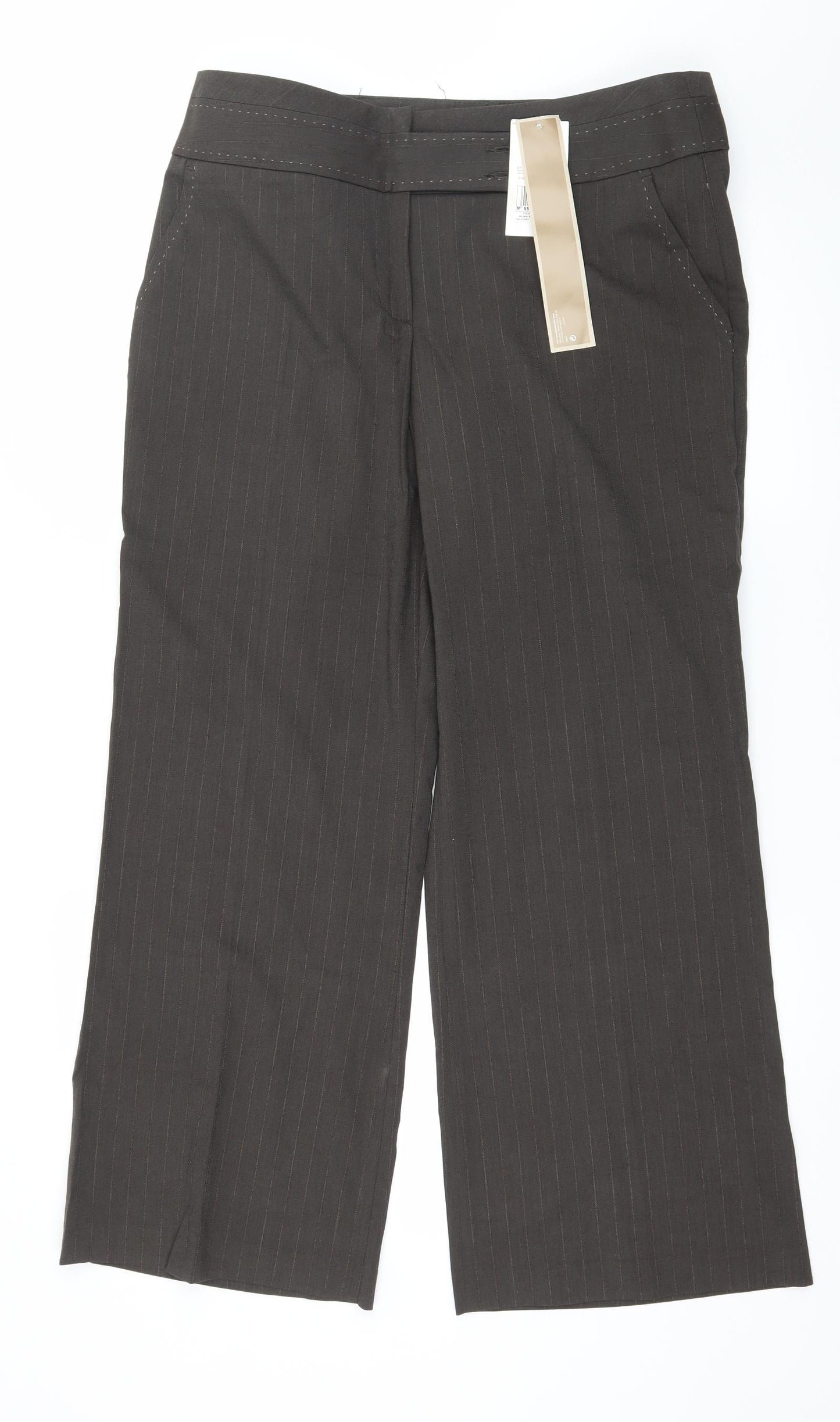 Marks and Spencer Womens Brown   Trousers  Size 14 L28 in
