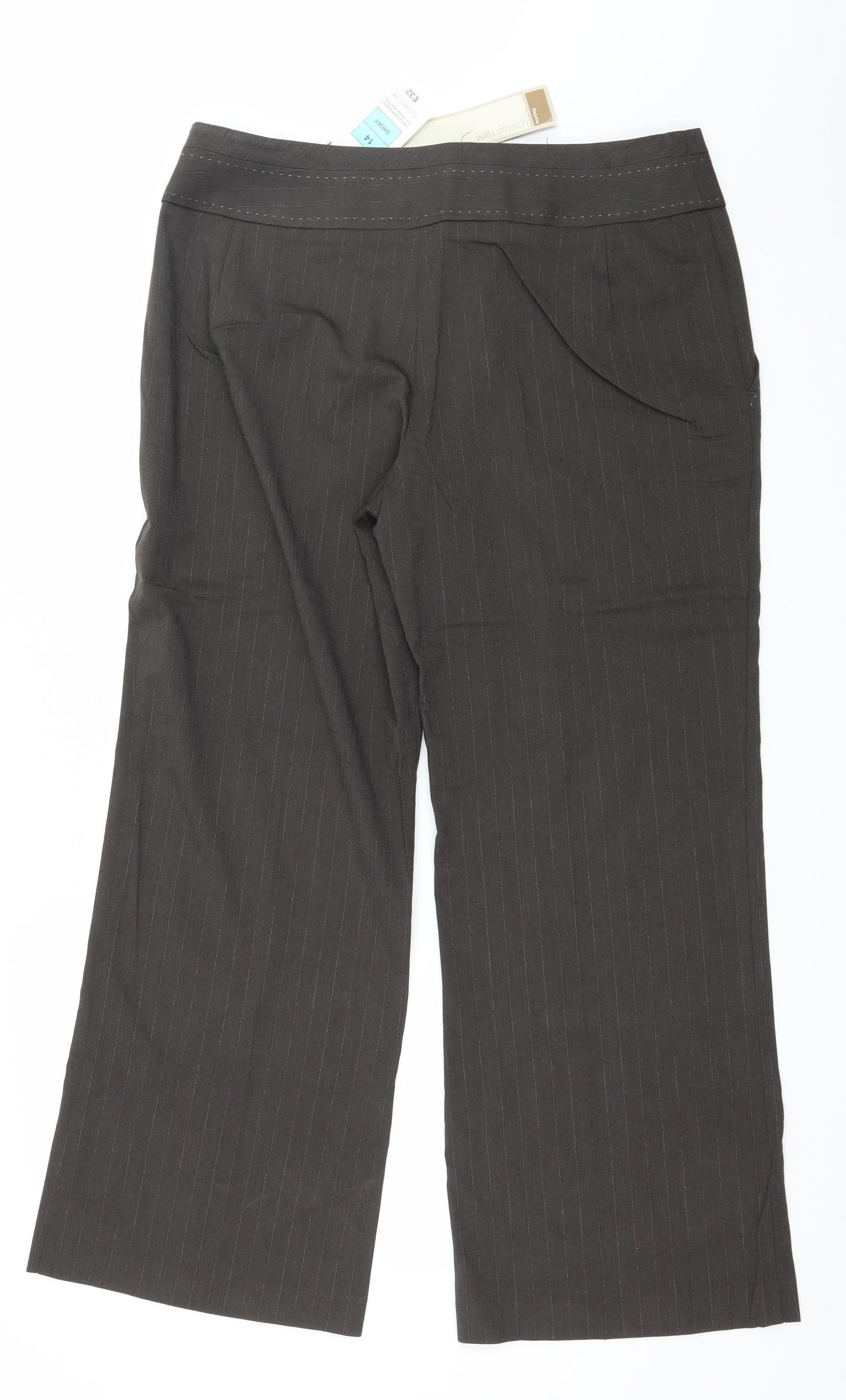 Marks and Spencer Womens Brown   Trousers  Size 14 L28 in