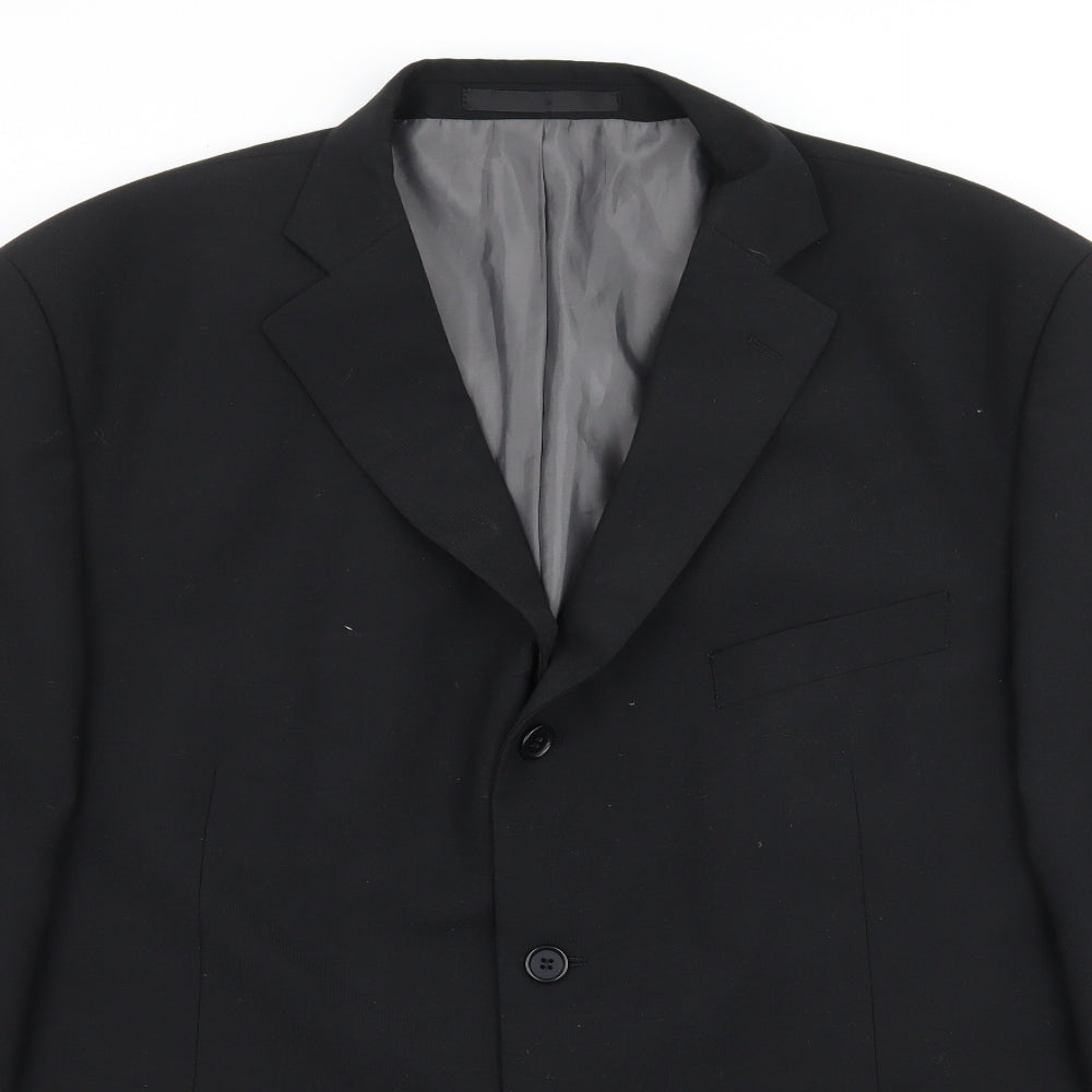 Marks and Spencer Mens Black   Jacket Suit Jacket Size XL