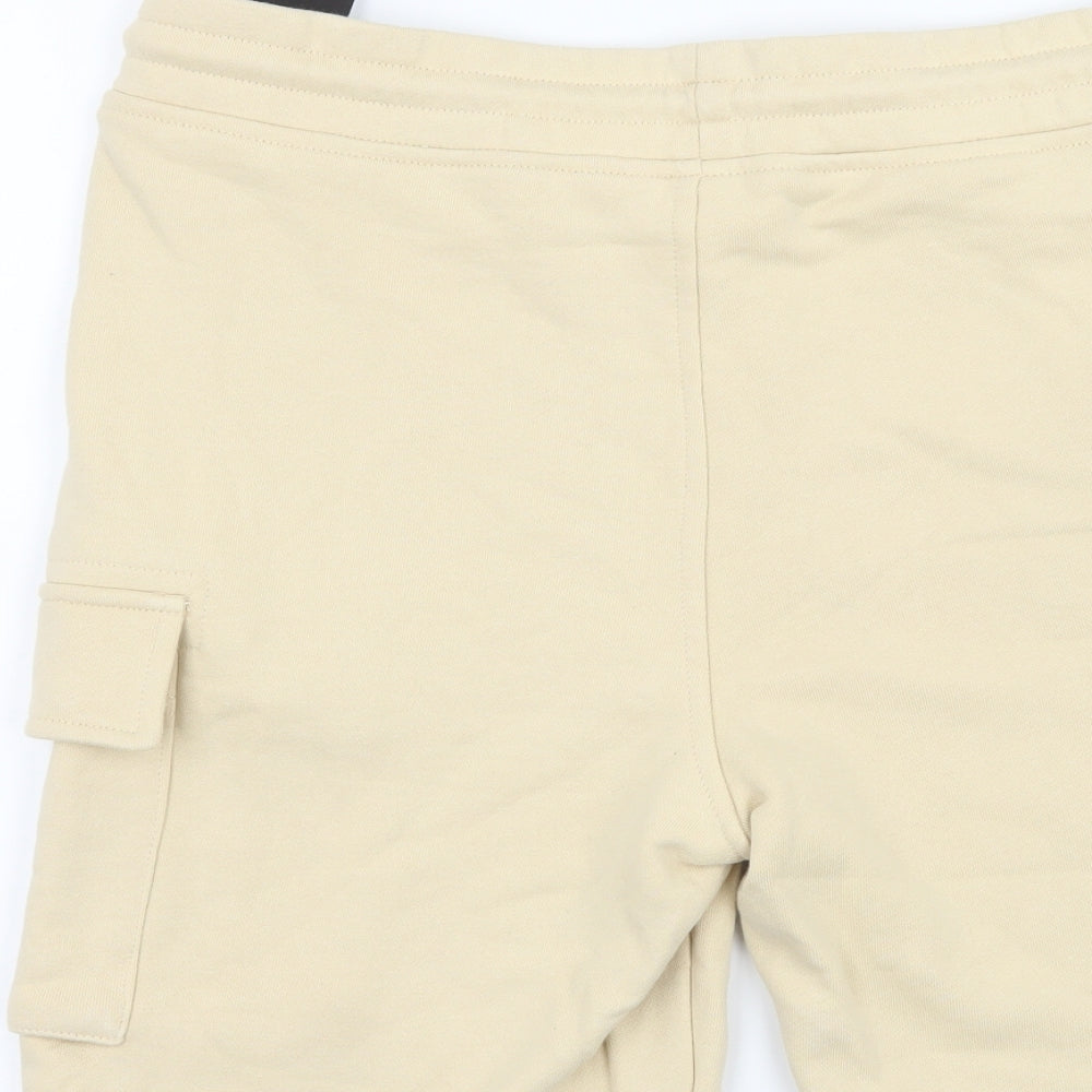 CP Company Mens Beige  Jersey Sweat Shorts Size M