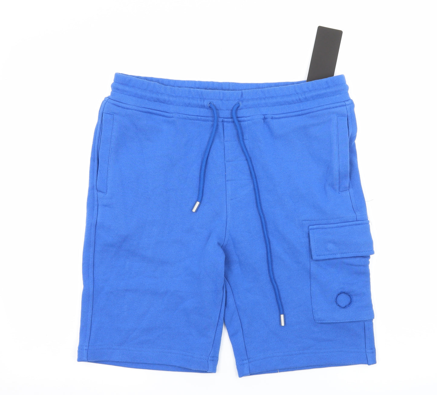 CP Company Mens Blue  Jersey Sweat Shorts Size M