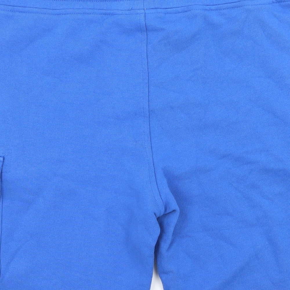 CP Company Mens Blue  Jersey Sweat Shorts Size M