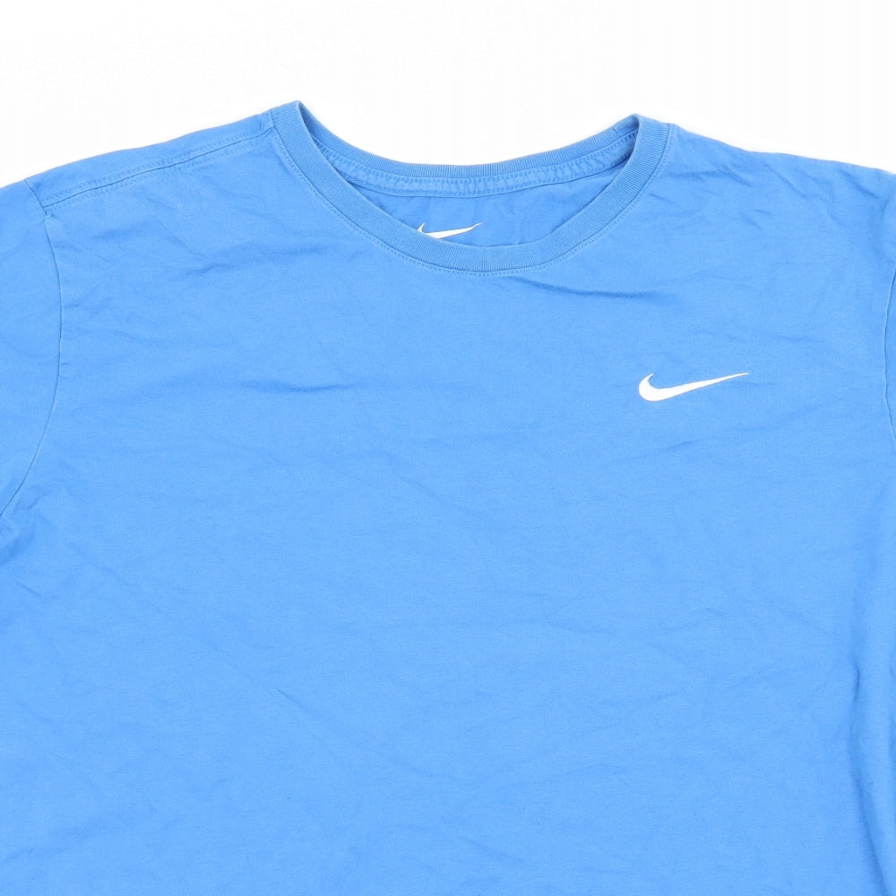 Nike Mens Blue  Jersey  T-Shirt Size L