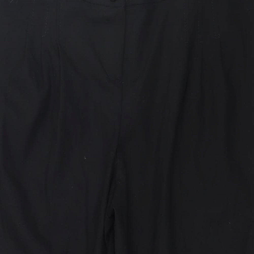 River Island Womens Black   Cropped Trousers Size 14 L20 in