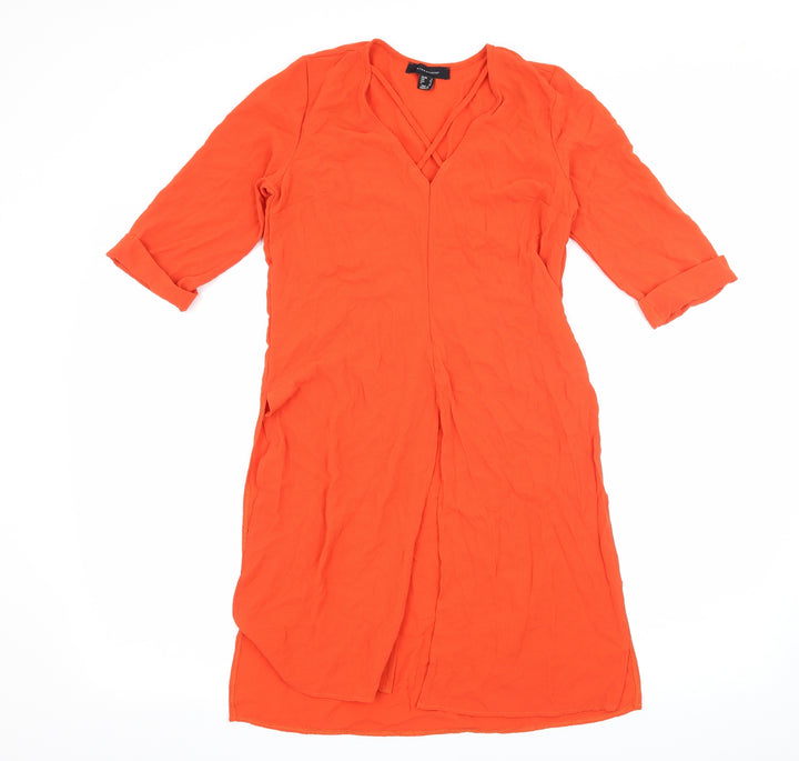 Atmosphere Womens Orange   Basic Blouse Size 8