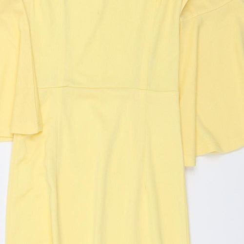 Collection London Womens Yellow  Jersey A-Line  Size 8