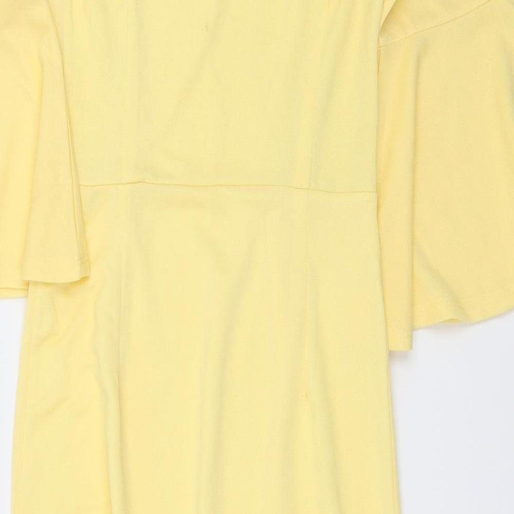 Collection London Womens Yellow  Jersey A-Line  Size 8