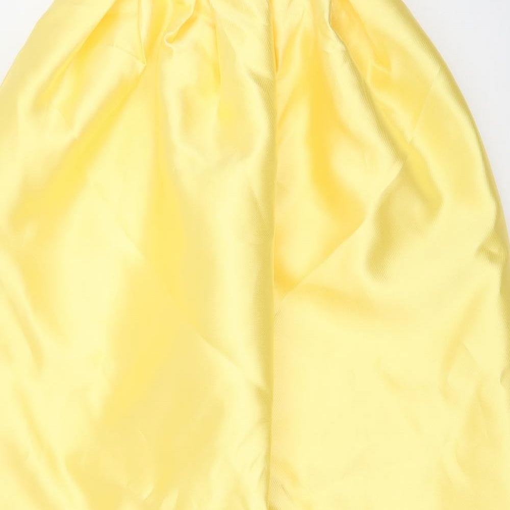 Elenza Womens Yellow   Maxi Skirt Size S