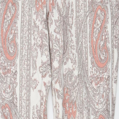 H&M Womens Multicoloured Paisley Denim Skinny Jeans Size 10 L30 in