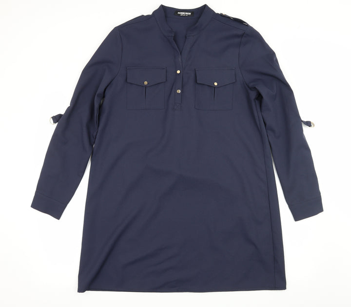 Fashion Union Womens Blue   Shift  Size 12
