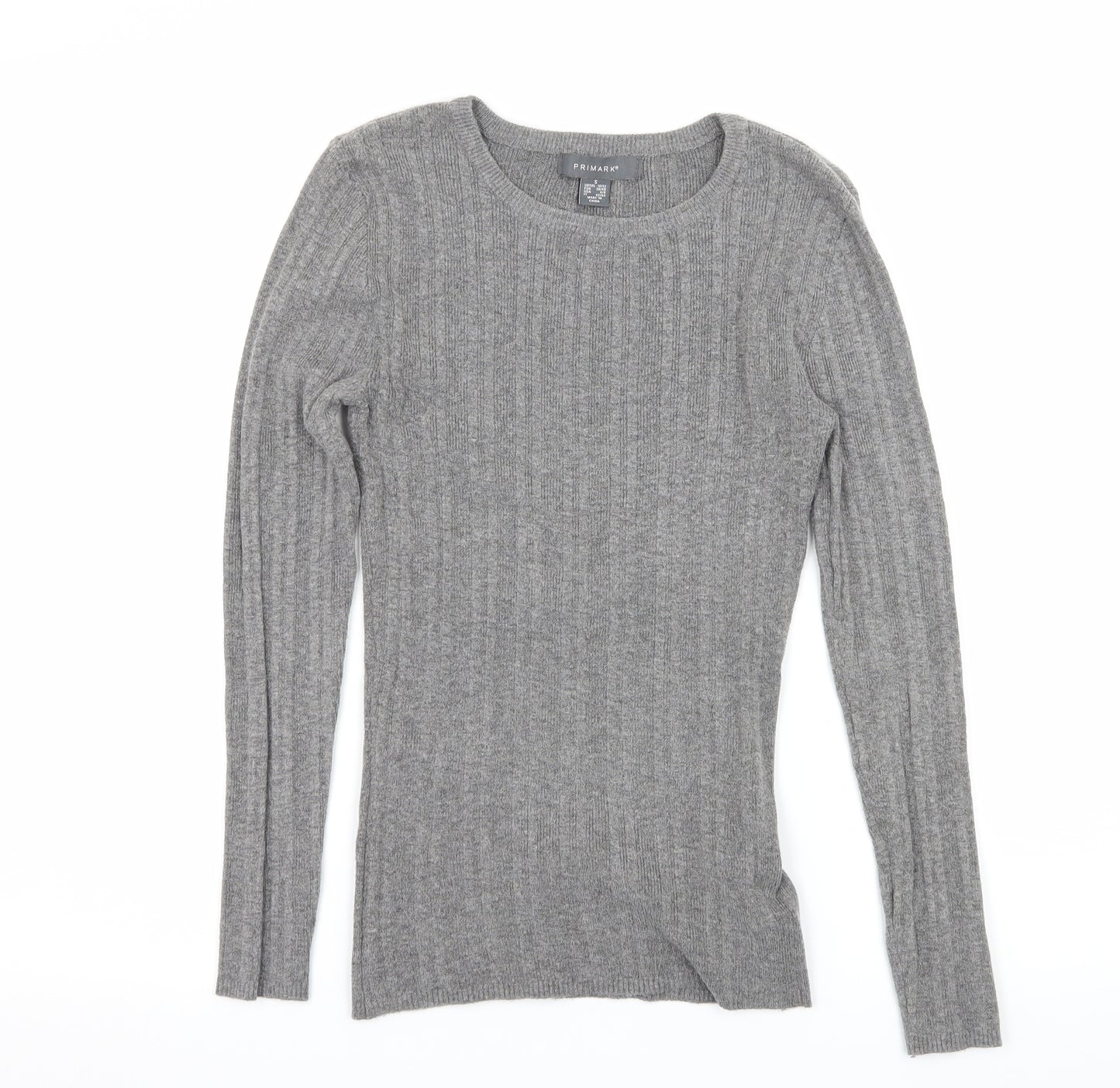 Primark Womens Grey  Knit Pullover Jumper Size 10
