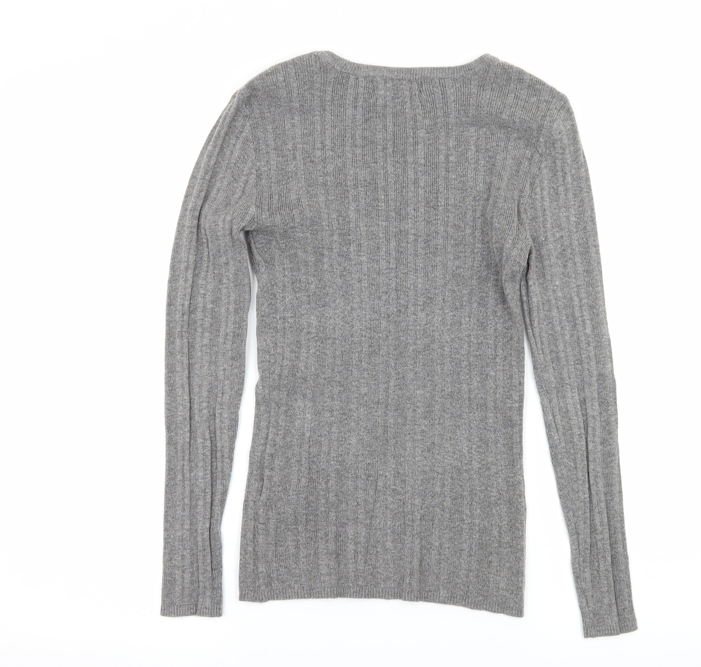 Primark Womens Grey  Knit Pullover Jumper Size 10