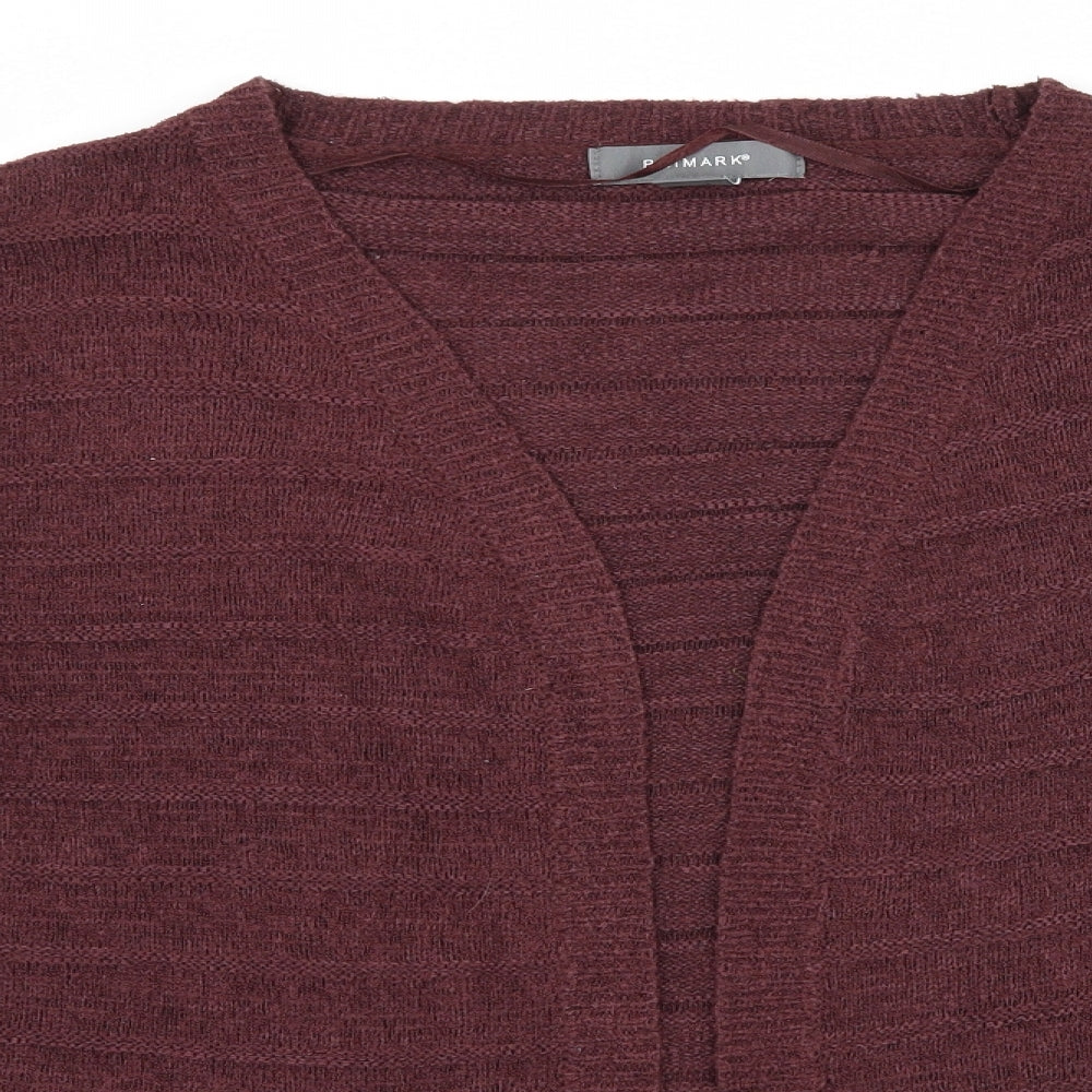 Primark Womens Purple  Knit Cardigan Jumper Size 10