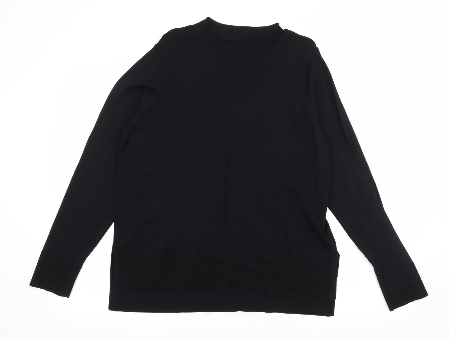 NEXT Womens Black  Knit Pullover Jumper Size 14