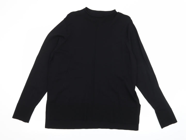NEXT Womens Black  Knit Pullover Jumper Size 14