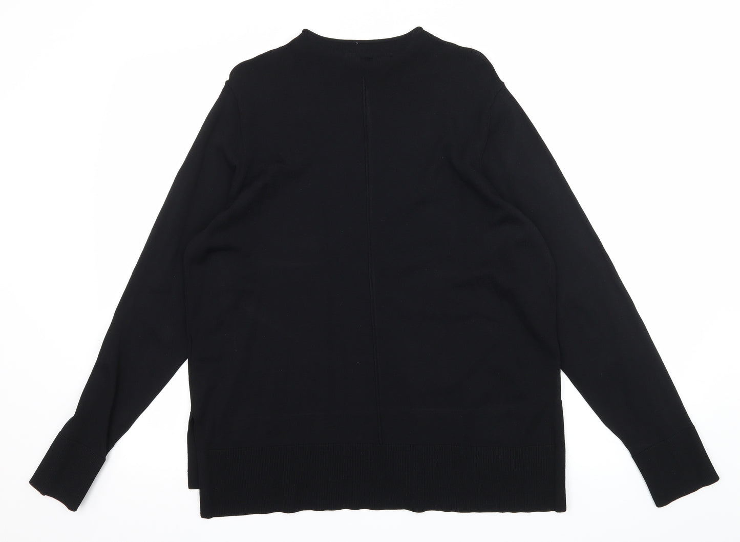 NEXT Womens Black  Knit Pullover Jumper Size 14