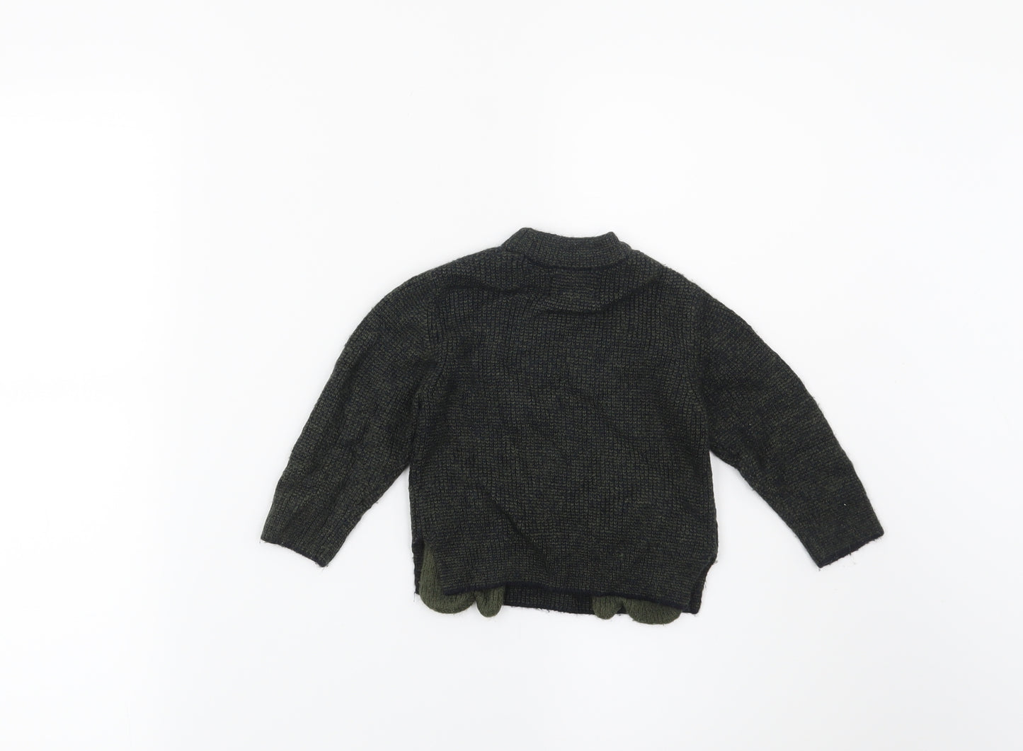 Zara Boys Green   Pullover Jumper Size 9-12 Months