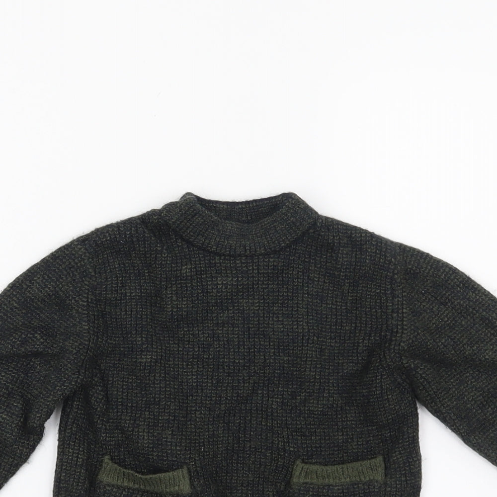 Zara Boys Green   Pullover Jumper Size 9-12 Months
