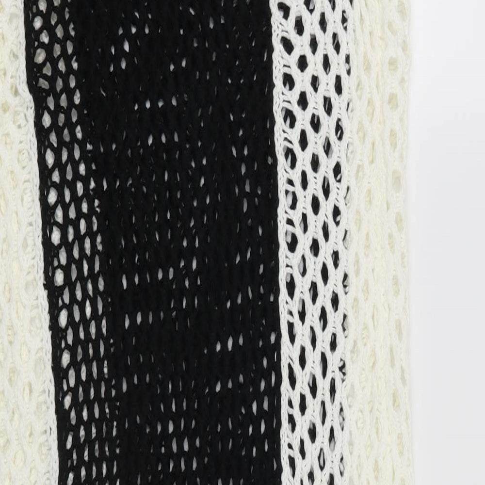 Simply Be Womens Black Striped  Shift  Size 12