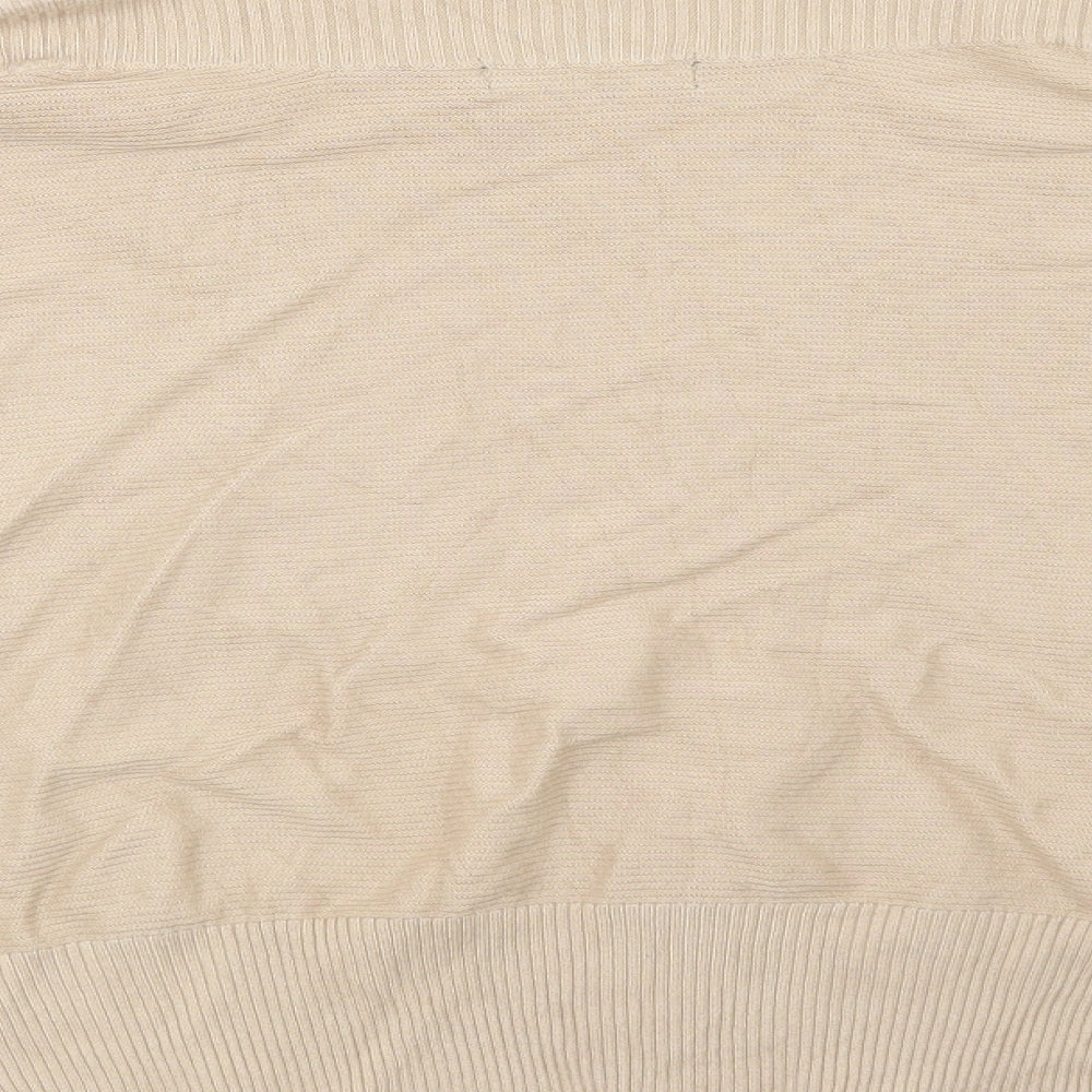 F&F Womens Beige Striped  Pullover Jumper Size 8