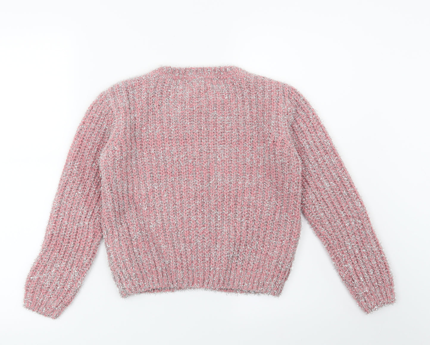 Primark Girls Pink   Pullover Jumper Size 10-11 Years